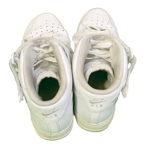 Nike Air Force 1 One Mid 07 Men's Size 9.5 Triple White AF1 Uptown (315123-111) - Picture 4 of 6